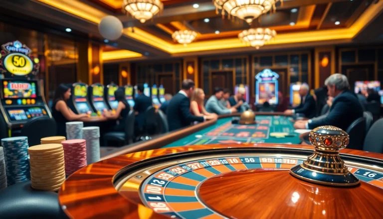 Experience the thrill of SUNWIN 88 at a vibrant casino with players enjoying table games.